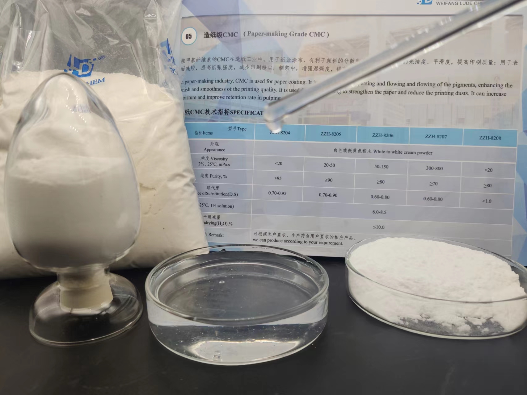 羧甲基纤维素钠CMC溶解性